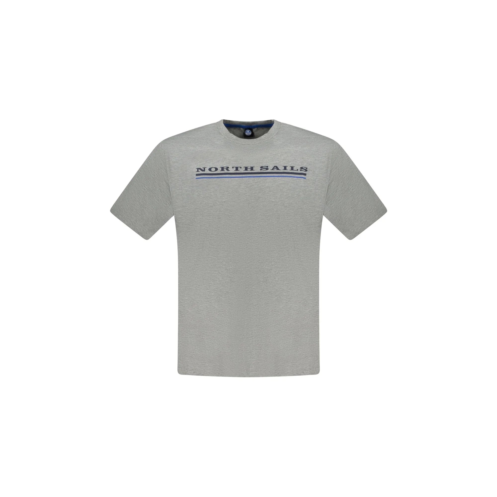 North Sails T-Shirt Maniche Corte Uomo Grigia Stampa Logo Grigio - foto prodotto